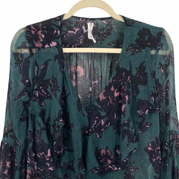 Anthropologie Featherbone Femme Ruffled Blouse - Picture 4 of 13